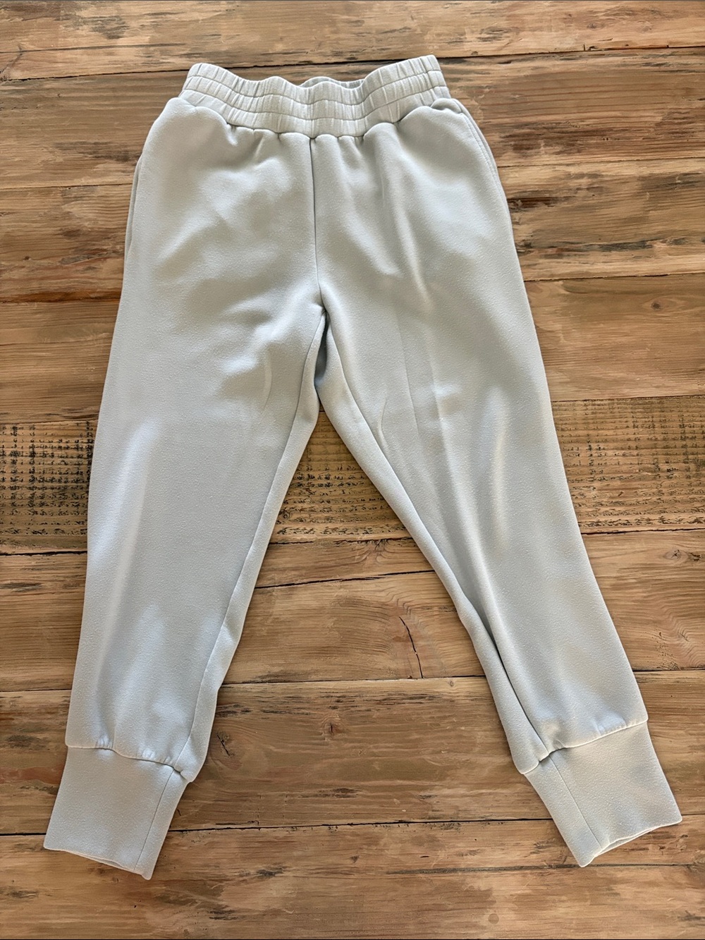 Varley Pale Gray Women's Joggers with Ribbed Ankles